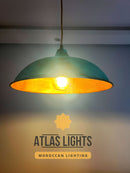 moroccan oxidized copper lamp