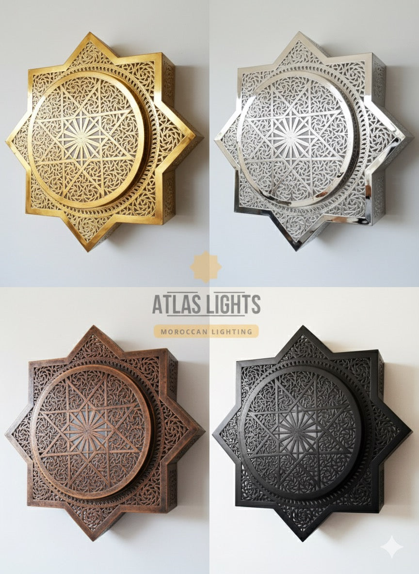 工芸品 Moroocan Wall Lump Moroccan Wall Light Sconce | Atlas Lights Morocco