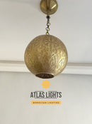 Luxury Moroccan Brass Lamp – Handmade Table Lamp, Exotic Boho Décor for Bedroom or Living Room