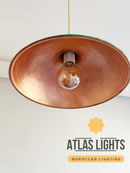 Oxidized Green Moroccan Hanging Lamp : Verdigris Copper Pendant Light