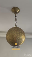Moroccan Bedside Lamp – Brass Oriental Lighting, Shadow Casting Lamp, Bohemian Home Décor
