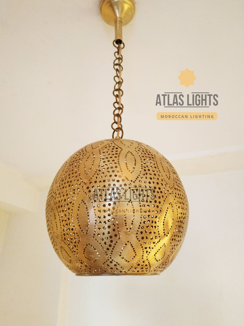 Moroccan Ceiling Lamp Brass Ball