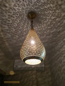 Moroccan Ceiling Light , Antique Brass Lamp , Pendant Light Moroccan Copper Brass Chandelier 