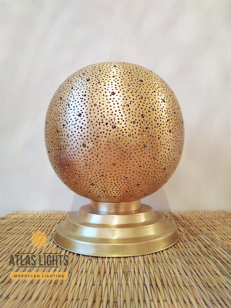 Table Lamp, Moroccan Table Lamp, Lighting Vintage Brass Modern Decorations Moroccan Handmade desk Lights Decor