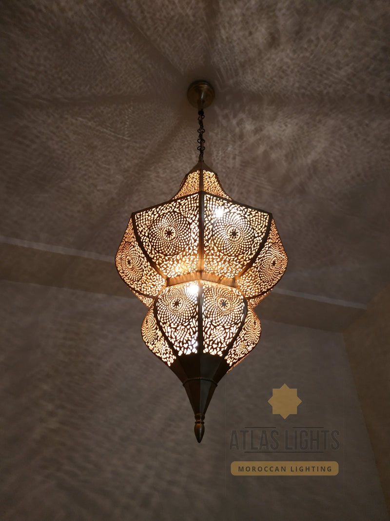 Moroccan Lamp Pendant Brass Lights