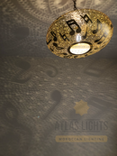 Moroccan Lamp Pendant Light, Music Notes  lamp , Hanging Lamp