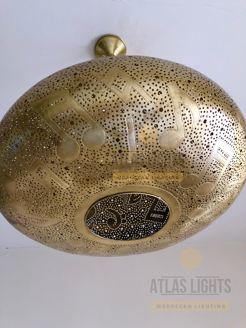 Moroccan Lamp Pendant Light, Music Notes  lamp , Hanging Lamp