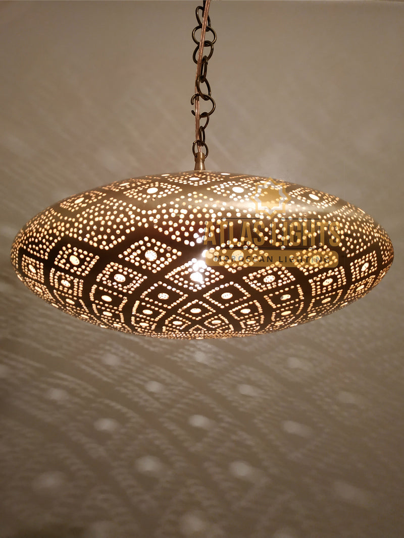 Brass Pendant Ceiling Lights Fixtures, Classic Pendant Lamp, E26 Industrial Metal Hanging Pendant