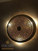 Moroccan Round Wall Sconce - Flush Mount Ceiling Light